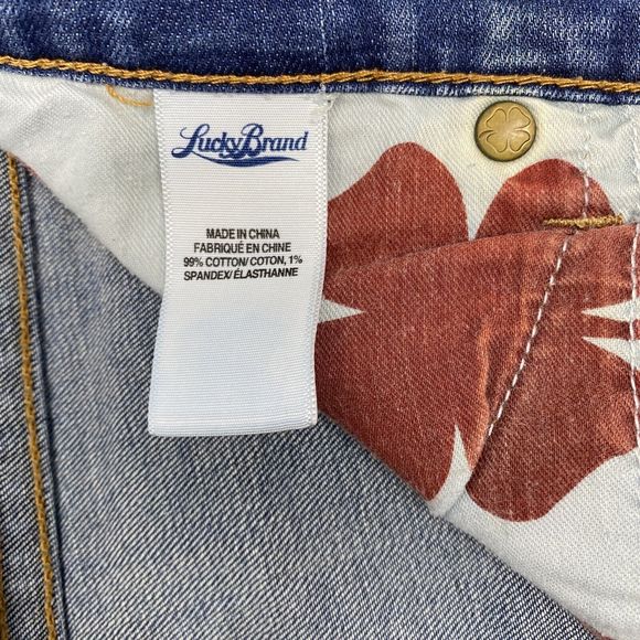 Lucky Brand Charlie Capri Blue Stretch Denim Jeans 12/31 - Picture 12 of 12